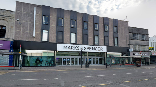 In front of Brighton M&S, morning