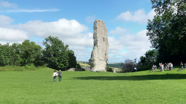 The ruins of Bramber Castle