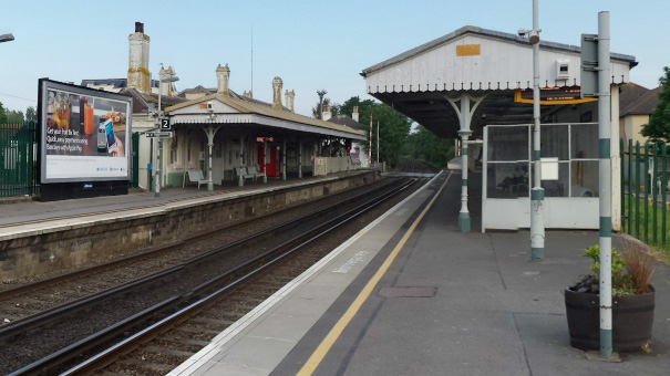Shoreham train station in the morning